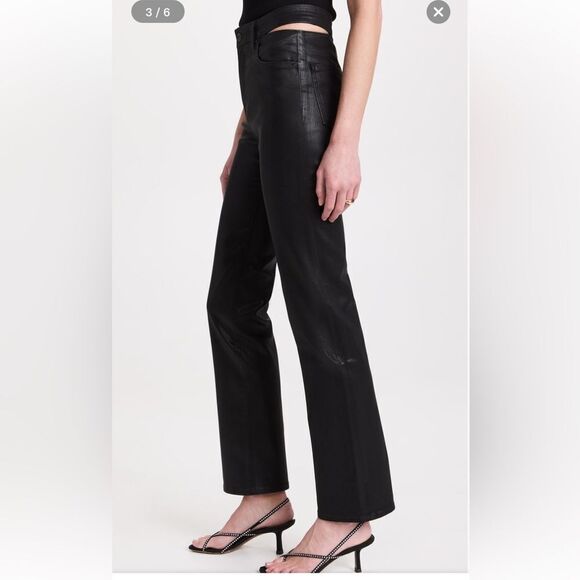 Jonathan Simkhai Amelia cut out black jeans coated pants Standard NWT 29 - Picture 5 of 12